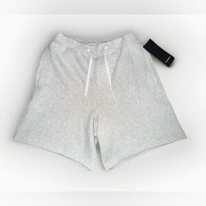 Lululemon NWT Men’s 7” XS Steady State Gray Cotton Fleece Shorts gym zip pocket